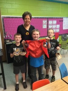  (Back) - Sharon Cole (Left to Right) - Brady Payne, Jacob Green, Drew Barfield
