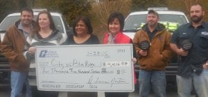 Blue Ridge city employees and Mayor Whitener receive 