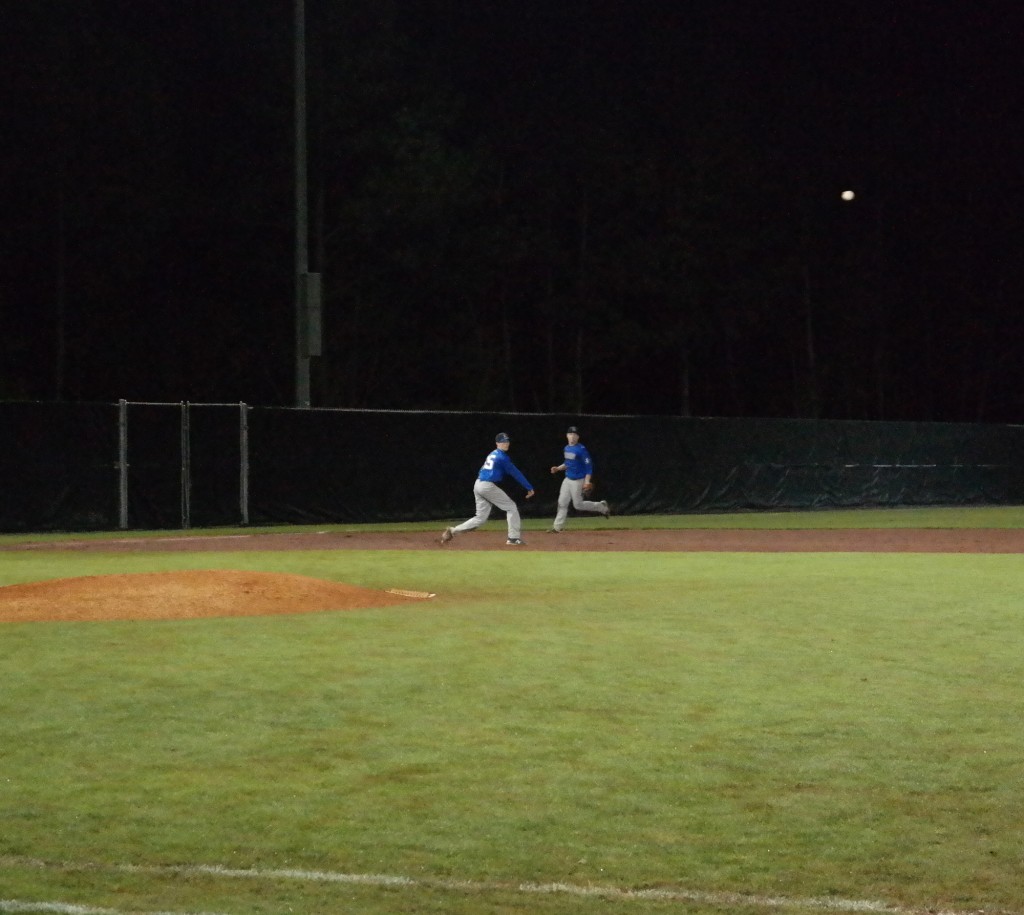 JV Fannin Rebels third baseman Gabe Buchanon launches a throw to first against the Gilmer Bobcats last Friday night. Fannin went on to best Gilmer 5-2, to advance to the next round of the Mountain League championship tournament. (Photo by: Kevin Hensley)