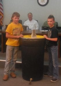 boys with rain barrel 2
