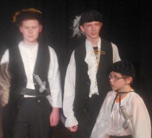 The Teens authentic production of The Tempest includes costumes designed after 16th century British style.