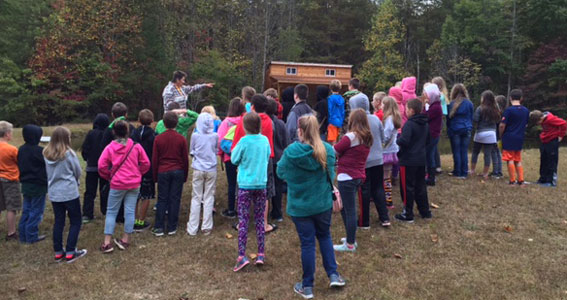 Dr. Lyon educating our 5th grade students