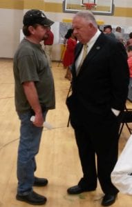 Post-Commissioner Larry Joe Sosebee and House Speaker David Ralston