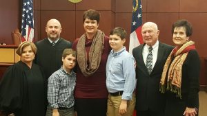 B. Alison Sosebee is a lifelong resident of Fannin County and she is the mother of two sons, Nathaniel and Grahym Maloof. She is the daughter of Robert L. Sosebee, Sr., the general manager of Tri-State Electric Cooperative for several years and Barbara Payne Sosebee.