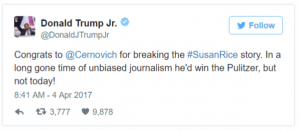DT JR tweet