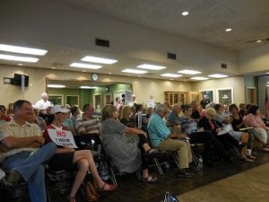 Blue Ridge City Council, Special Meeting, Angie Arp, protestors, three hour parking