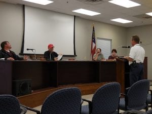 Blue Ridge, Fannin County, Georgia, Board of Commissioners, Stan Helton, Earl Johnson, Larry Joe Sosebee, Public Works Director, Zach Ratcliff, Fire Chief, Larry Thomas