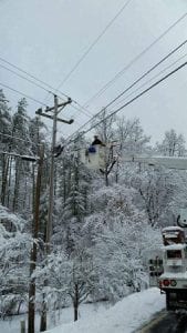 Blue Ridge, Mineral Bluff, Morganton, McCaysville, Georgia, Fannin County, Blue Ridge Mountain Electric Membership Corporation, BRMEMC, Tri-State Electric, Fannin County Emergency Management Agency, EMC, Robert Graham, Winter Storm Benji, Snow, David Lewis