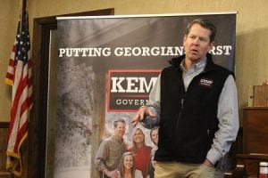 Fannin County, Georgia, Blue Ridge, Governor, Nathan Deal, Secretary of State, Brian Kemp, Bus Stop Tour, Spending Cap, Tax Reform, Gun Control, Economic Development, Governor's Race, Election 2018