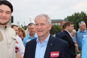 Hall County, Gainesville, Georgia, Secretary of State, Lt. Governor, Governor, Gubernatorial, Election, 2018, Runoff, Republican Nomination, Campaign, Brian Kemp, Casey Cagle, National Rifle Association, NRA, President, President Elect, Lt. Colonel, Oliver North, Second Amendment, Stacey Abrams, Democratic, George Soros, July 24
