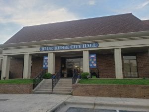 Blue Ridge, Georgia, Parking, Fannin County, City Council, Post 1, Harold Herdon, Post 2, Rhonda Haight, Post 3, Mike Panter, Post 4, Robbie Cornelius, Post 5, Nathan Fitts, Mayor, Donna Whitener, Attorney, James Balli, Executive Parking Systems, Shelli WoJohn, Bid, Process, Contract, Cesar Martinez, Downtown Development Authority, Blue Ridge Business Association, Georgia Municipal Association, GMA, investigation