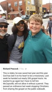 McCaysville, Georgia, Ga, Blue Ridge, Fannin County, City Council, Street Preaching, Ordinance, Midway Baptist Church, Jerry Rice, Mayor, Chief of Police, Facebook, Ordinance, Cortney Stuart, Thomas Seabolt, Michael Earley, Rodney Patterson