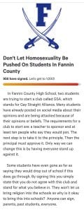 Possible GSA club at FCHS