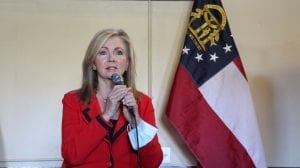 Senator Blackburn introduced Senator Loeffler at meet and greet. 