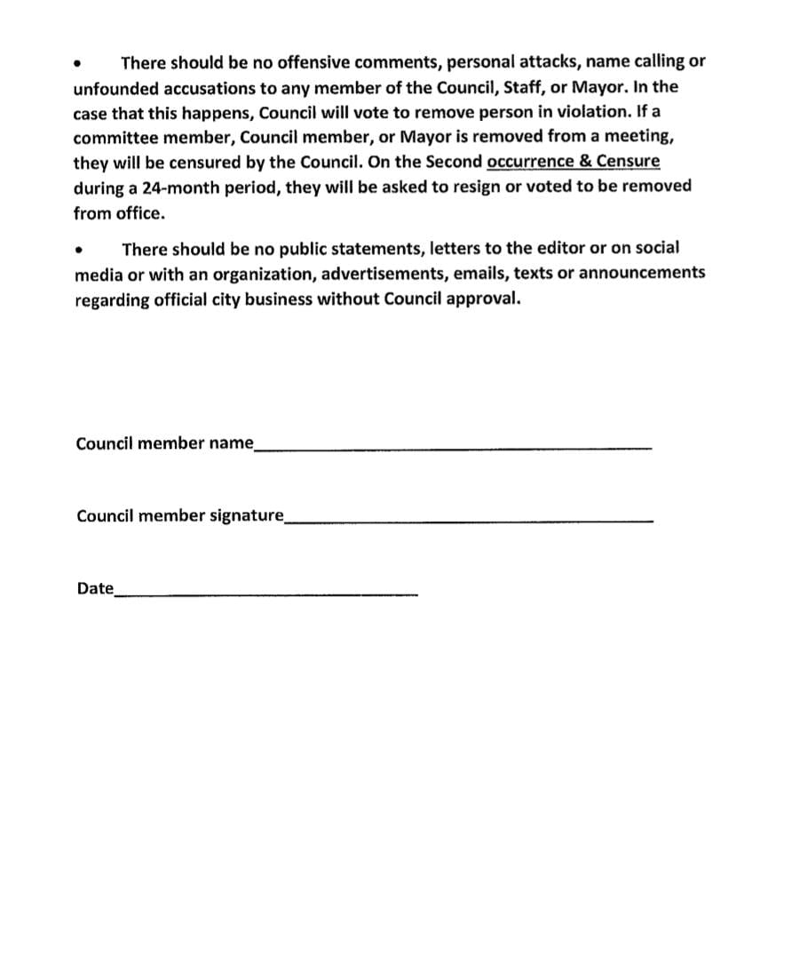 Blue Ridge, Georgia, Fannin County, Criminal Threat, Censure, Conduct, City Council, Post 1, Harold Herdon, Post 2, Rhonda Haight, Post 3, Mike Panter, Post 4, Robbie Cornelius, Post 5, Nathan Fitts, Mayor, Donna Whitener, Attorney, James Balli, David Syfan, Code of Civility, David Ralston, Speaker, House of Representatives