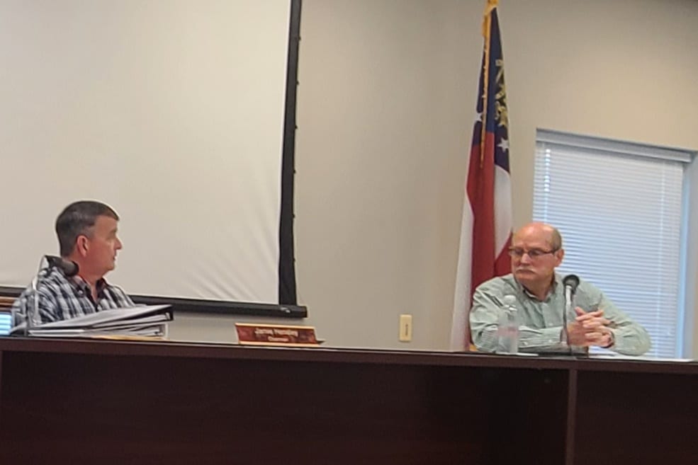 Chairman Jamie Hensley and Post Two Glenn Patterson