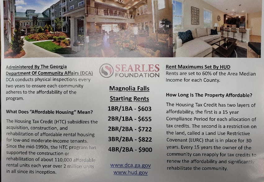 Blue Ridge, Georgia, Affordable Housing, Beverly J. Searles Foundation, Philip Searles, Housing Authority, Traver Aiken, HUD, Family, Senior, Age Restrictive, Mineral Springs Drive, Fannin County