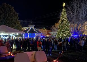 Light Up Blue Ridge in downtown